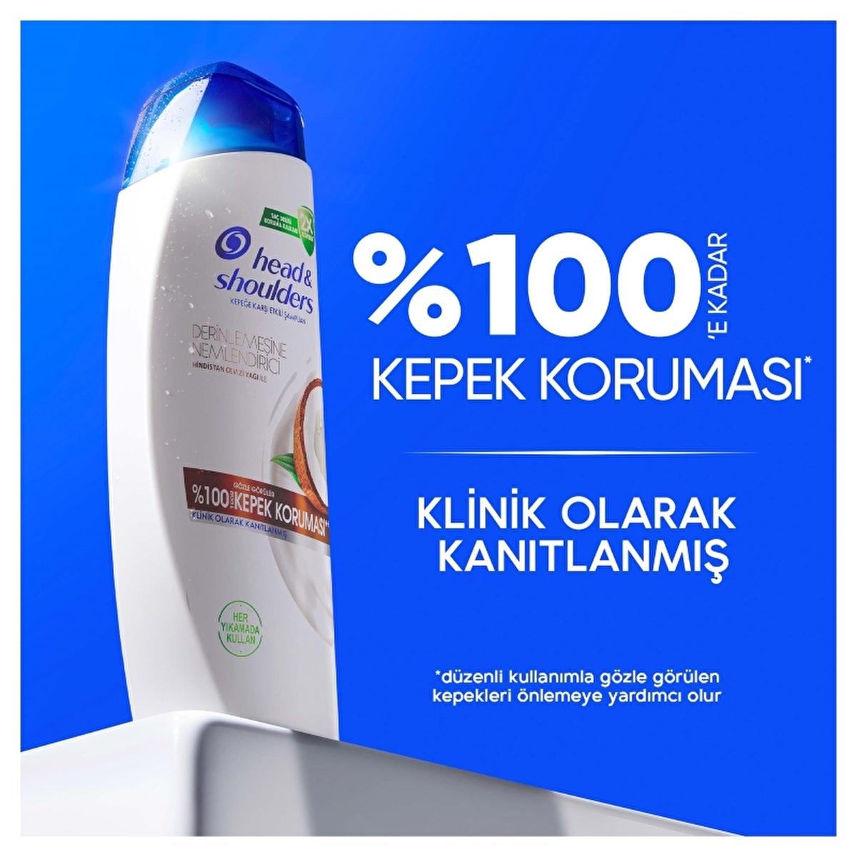 Head & Shoulders Anti-Dandruff Shampoo with Coconut Oil - Moisturizing, Dermatologically Tested - 11.16 fl oz