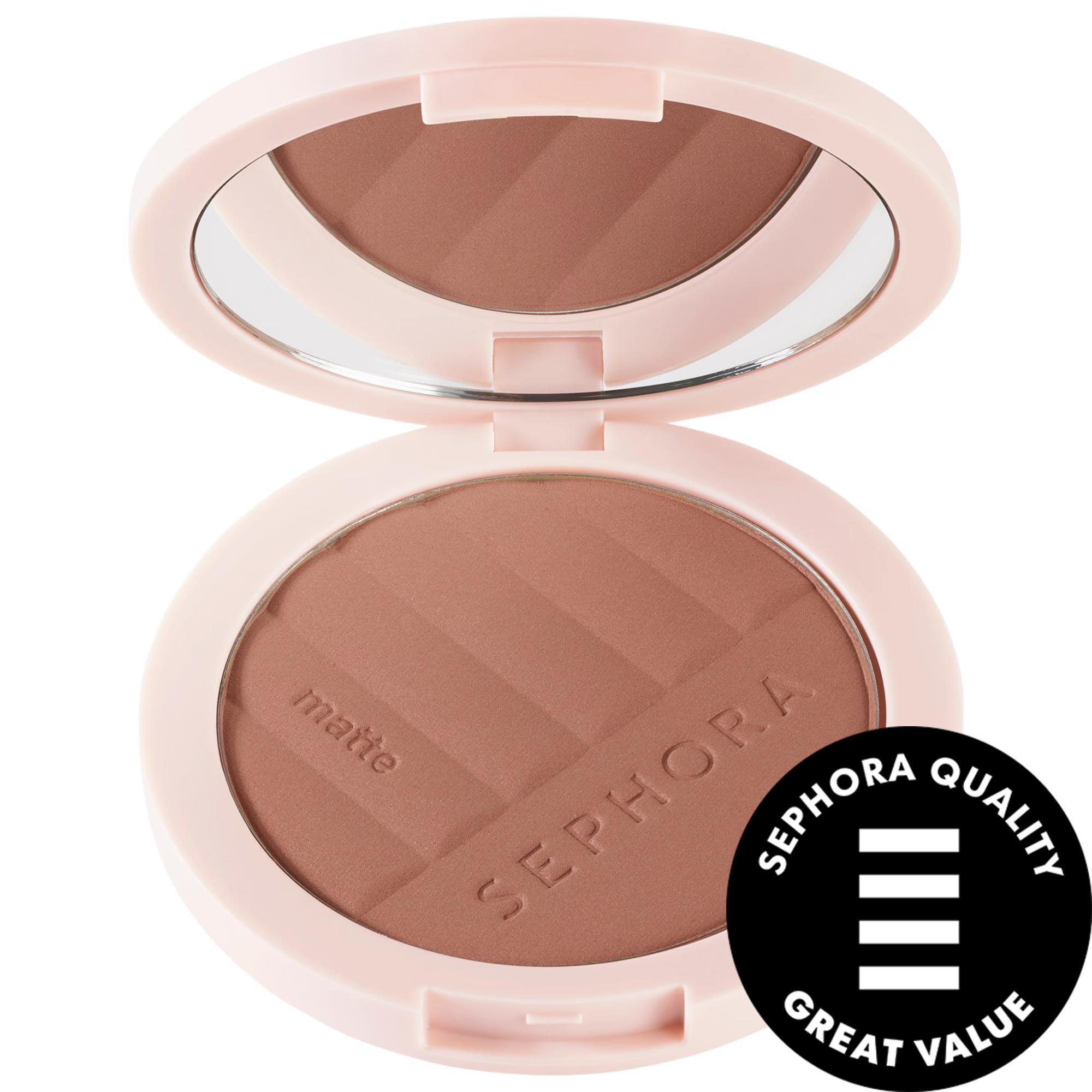 Matte Bronzer Powder: Natural Sun-Kissed Look, Vegan, Cruelty-Free, Buildable Coverage, Long-Lasting Bronzing & Contouring