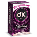 Okey Nirvana Ultra Ribbed Condoms - 20 Count | For Adults and Couples