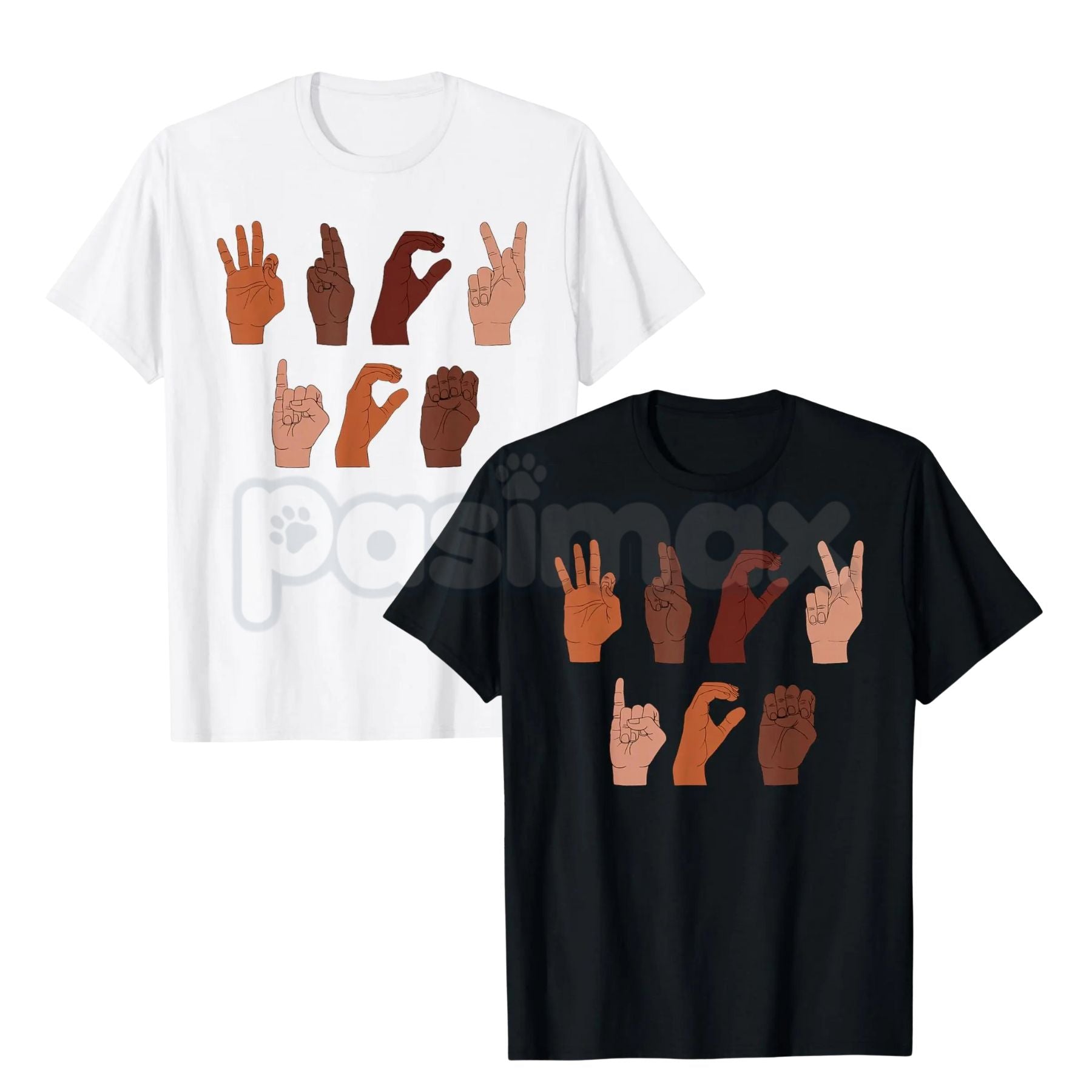 Pasimax F ICE Hand Sign Language T-Shirt - Anti-Deportation Chinga La Migra Tee, ASL Immigration Rights Shirt, Abolish ICE Ac