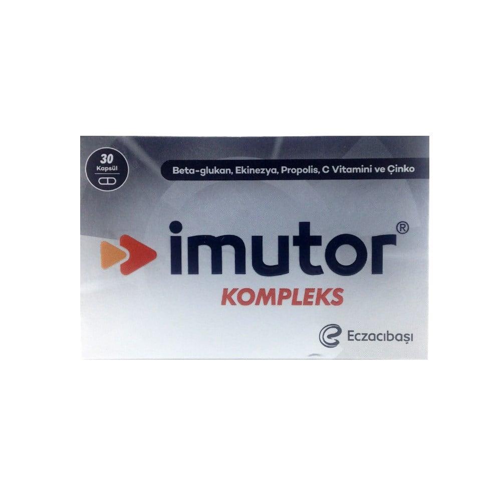 Imutor Immune Support Supplement with Beta Glukan, ‚inko, Propolis, and Ekinezya - 30 Capsules