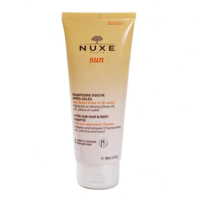 Nuxe After Sun Hair and Body Shampoo - Gentle, Paraben-Free Cleansing for Skin and Hair