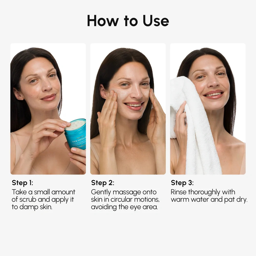 Maree Face Polishing Scrub & Exfoliator — in-use photo