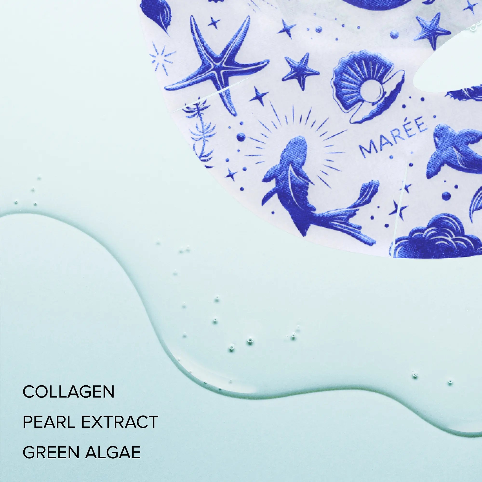 Maree Hydrating Collagen Face Mask — back view