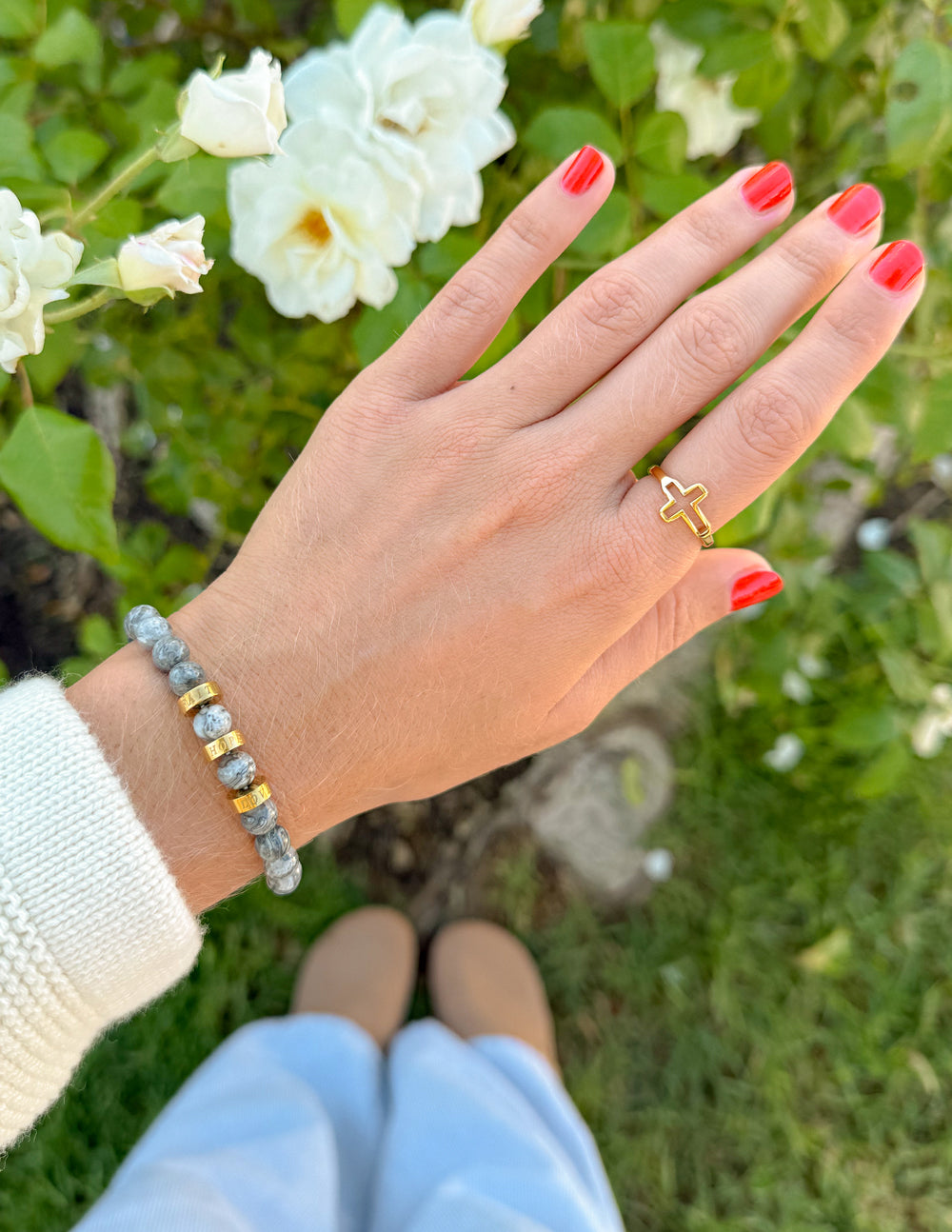 Elevated Faith Mystery Bracelet — side view