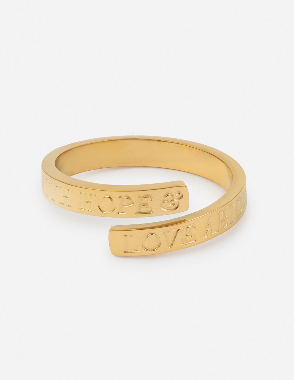 Elevated Faith Faith Hope Love Ring — main product shot