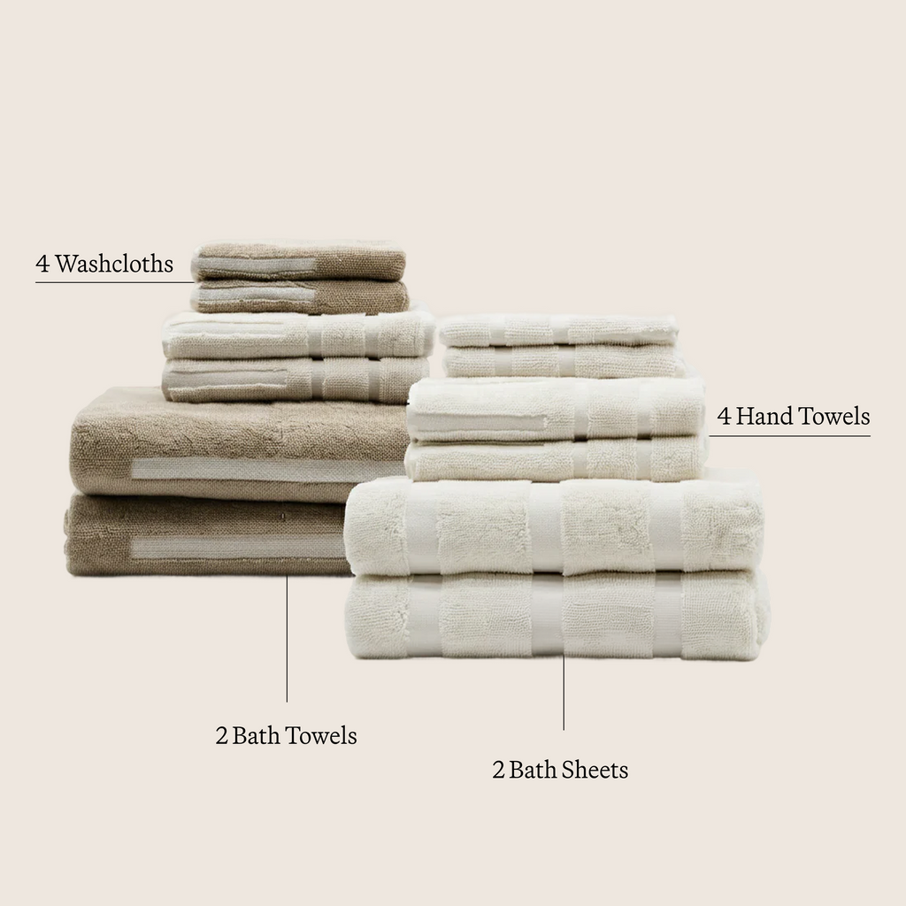 Italic Sorrel Towels — fabric or material detail