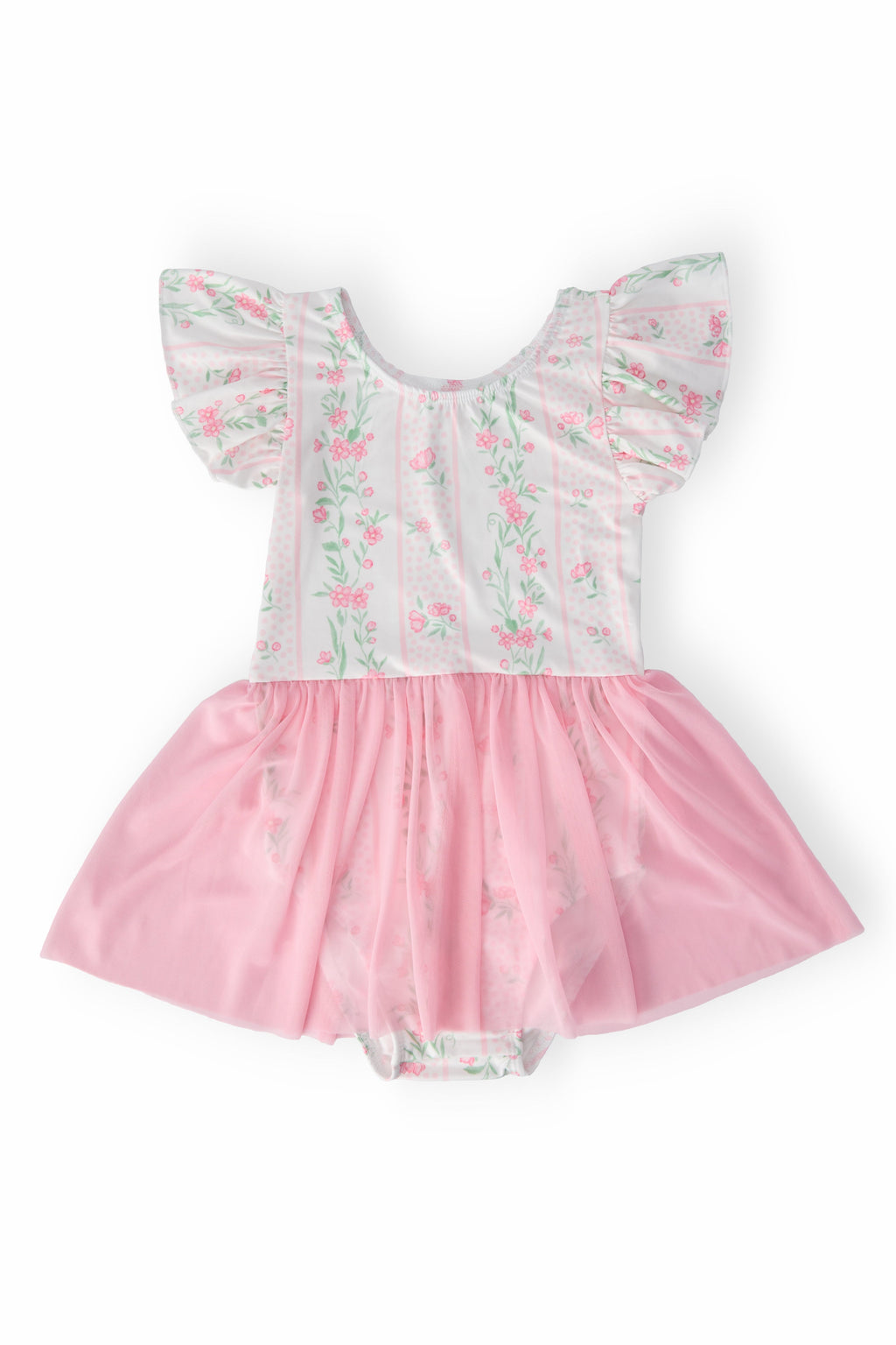 Mila & Rose ® Fancy Florals S/S Twirl Leotard — main product shot