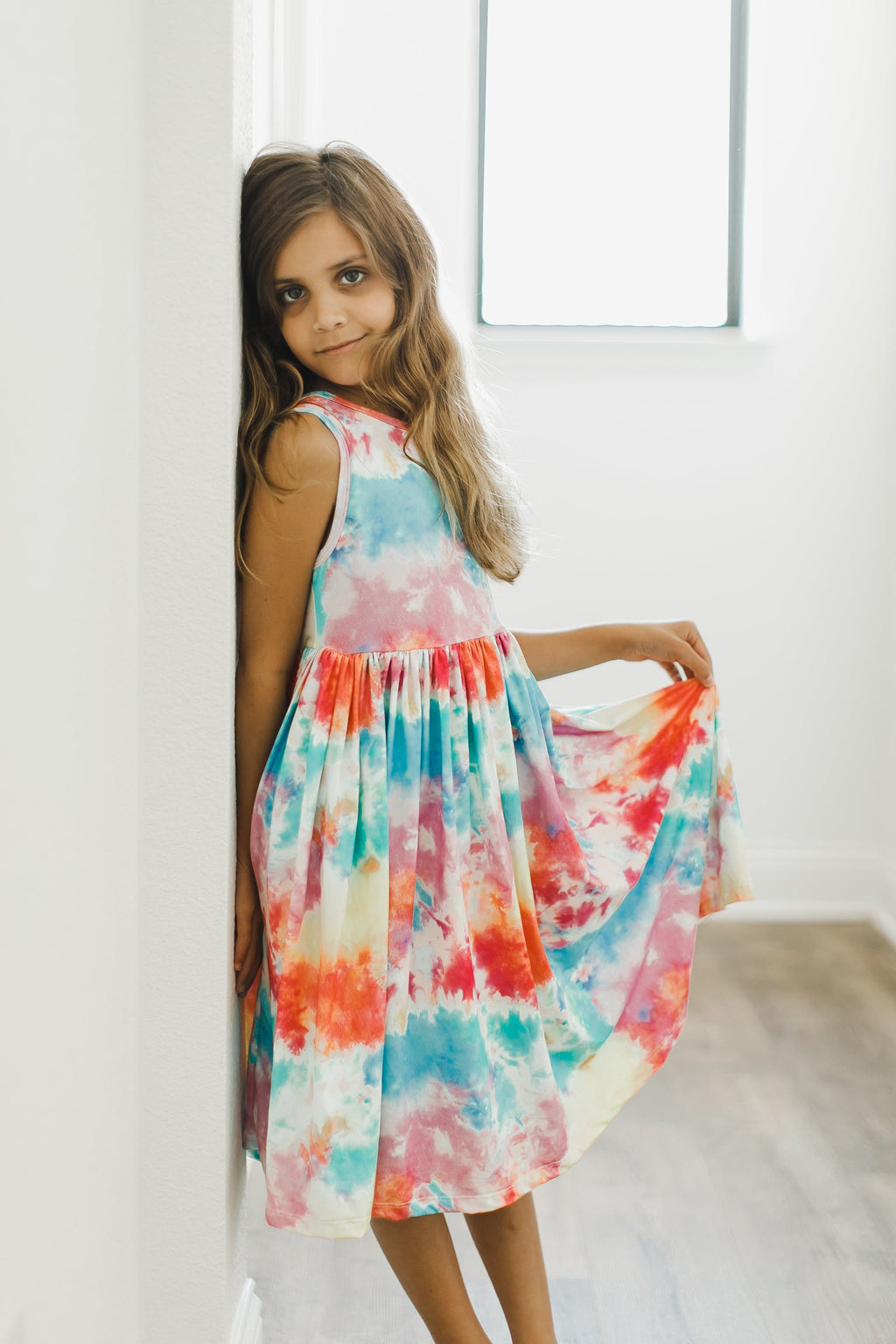 Mila & Rose ® Far Out Tank Twirl Dress — in-use photo