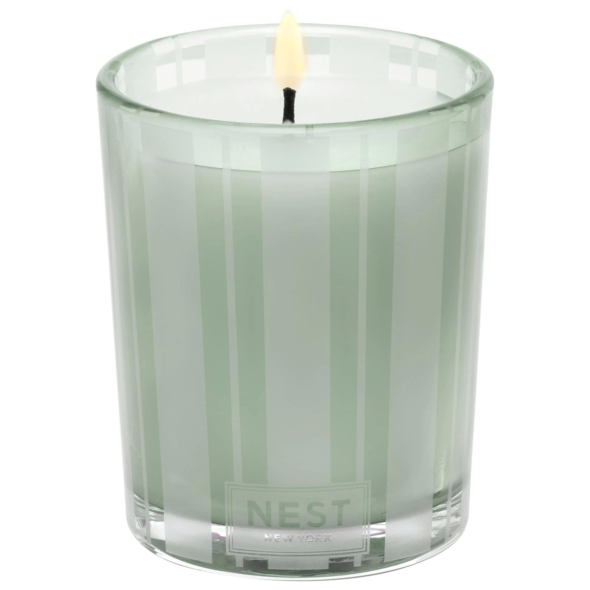 Voluspa Wild Mint & Eucalyptus Scented Candle - Earthy Fragrance for Relaxation & Stress Relief