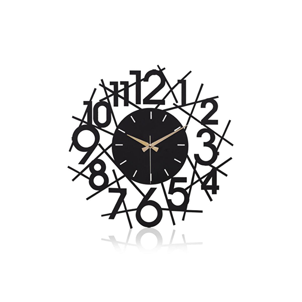 Muyika 41x41cm Modern Metal Silent Wall Clock - Large Decorative Timepiece for Home
