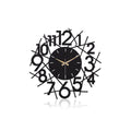 Muyika 41x41cm Modern Metal Silent Wall Clock - Large Decorative Timepiece for Home