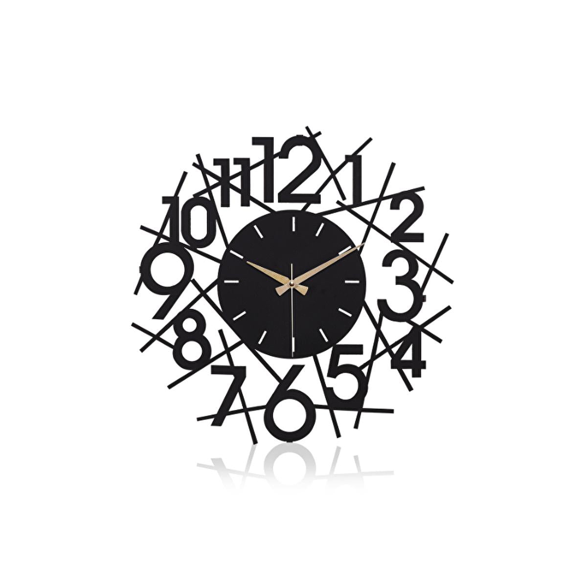 Muyika 41x41cm Modern Metal Silent Wall Clock - Large Decorative Timepiece for Home