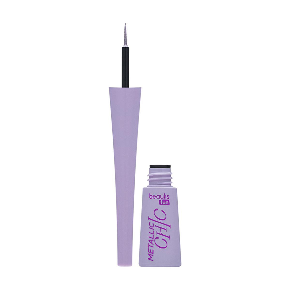 Beaulis Liquid Metallic Eyeliner - Chic, Glamorous, and Easy to Use - Beaulis Fun Metallic Chic Metalik Dipliner 625 Lilac Sparkle