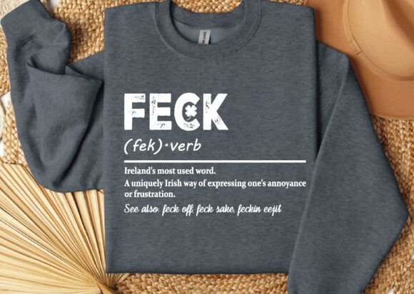 Spun Bamboo Feck Irish St Patricks Day Unisex Bamboo/Cotton Graphic T-Shirt — lifestyle context