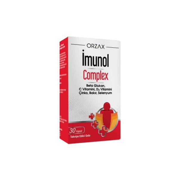 İmunol Complex Beta Glucan Supplement - Boosts Immune System Support, 30 Capsules, Dietary Supplement for Health-Conscious Individuals