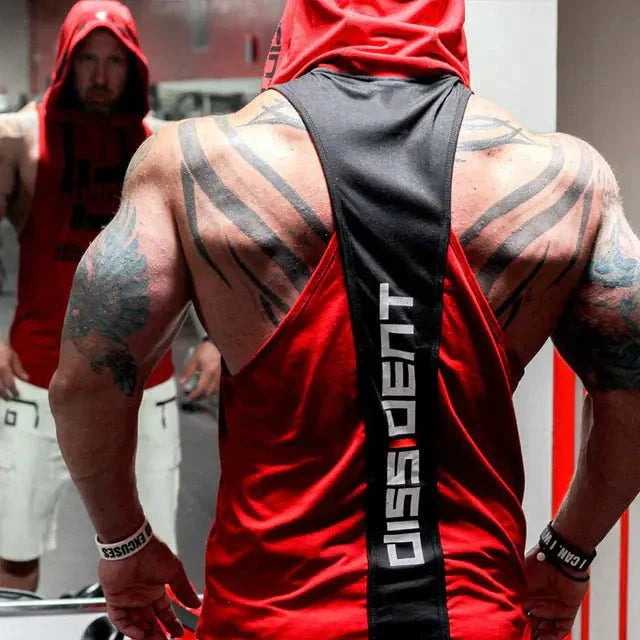 Men's Active Hooded Workout Tank - Breathable