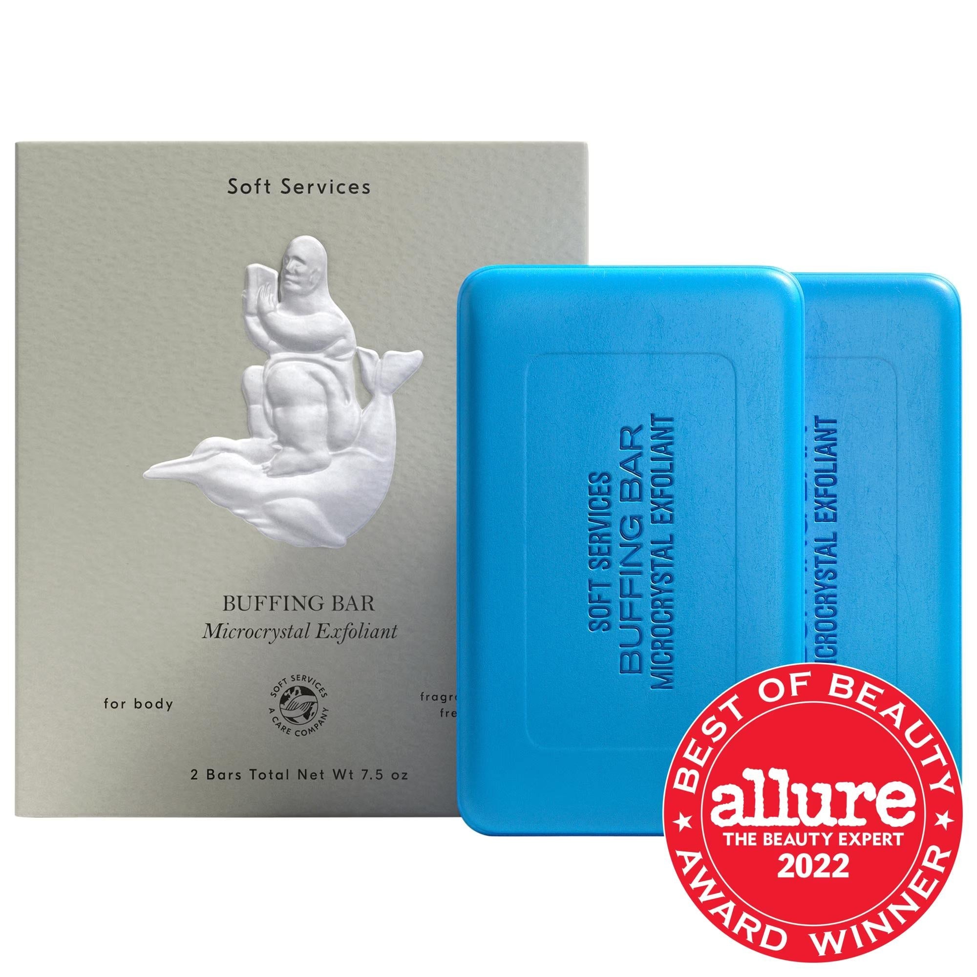 Buffalo Exfoliating Body Bar for KP and Ingrown Hair - 2 Pack, Natural Skincare, Chemical-Free, Smooth Dry Bumpy Skin