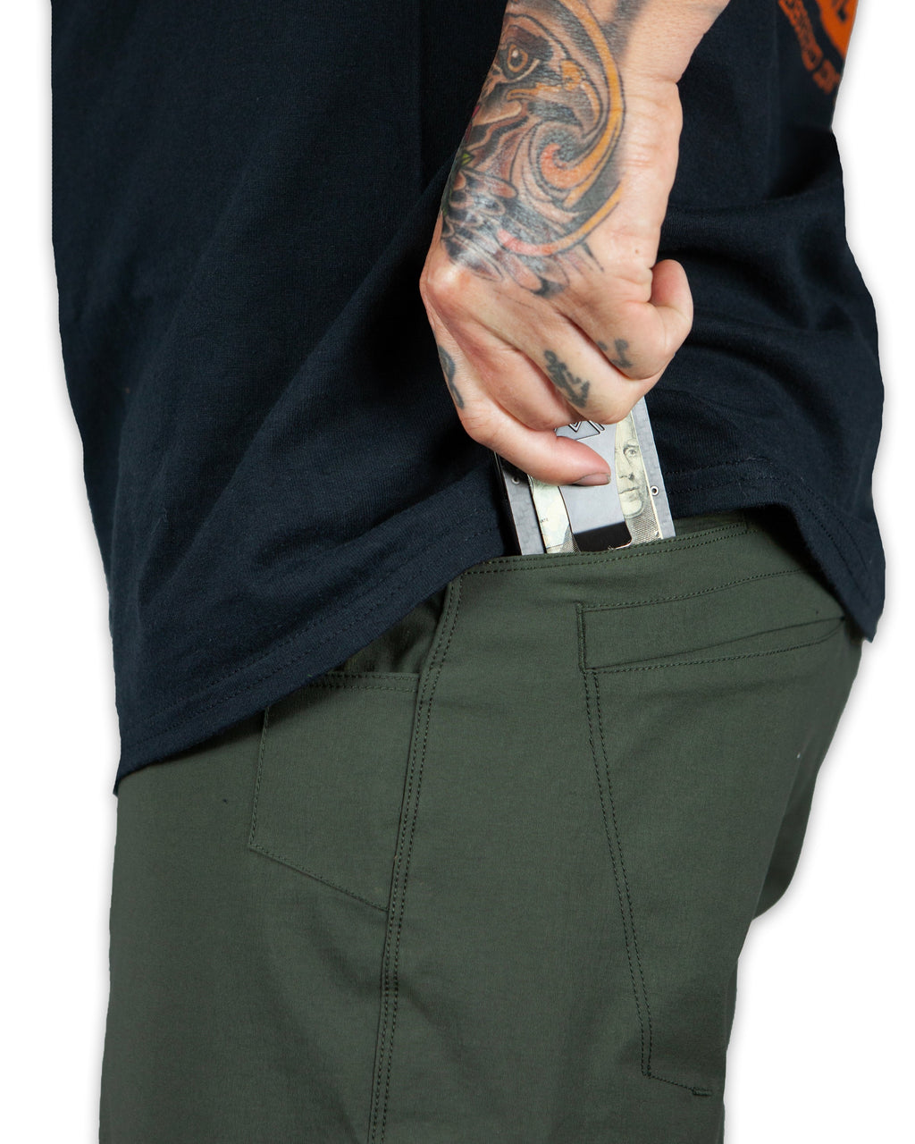 Off The Grid Surplus Field Short - Dk Army — alternative angle