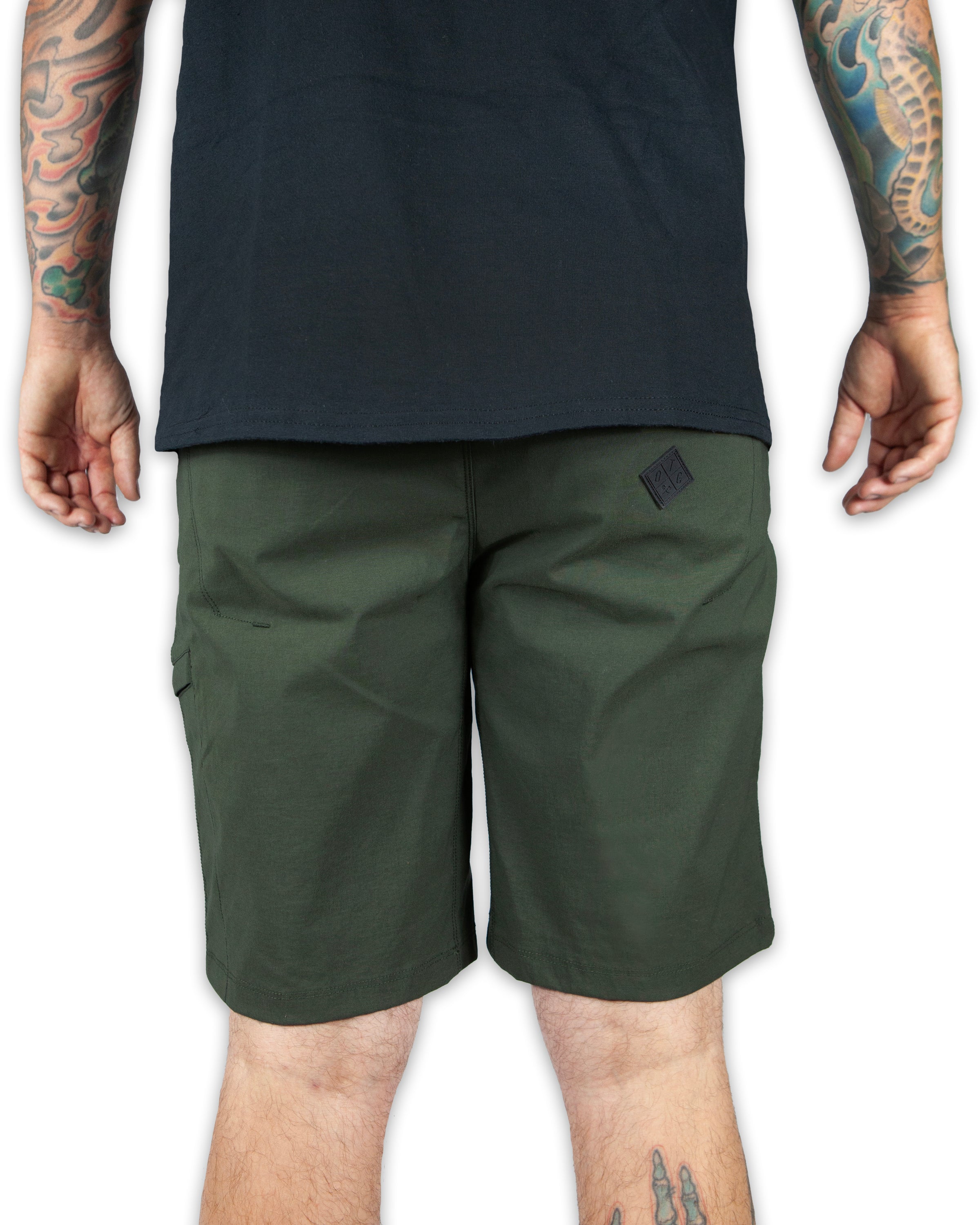 Off The Grid Surplus Field Short - Dk Army — side view