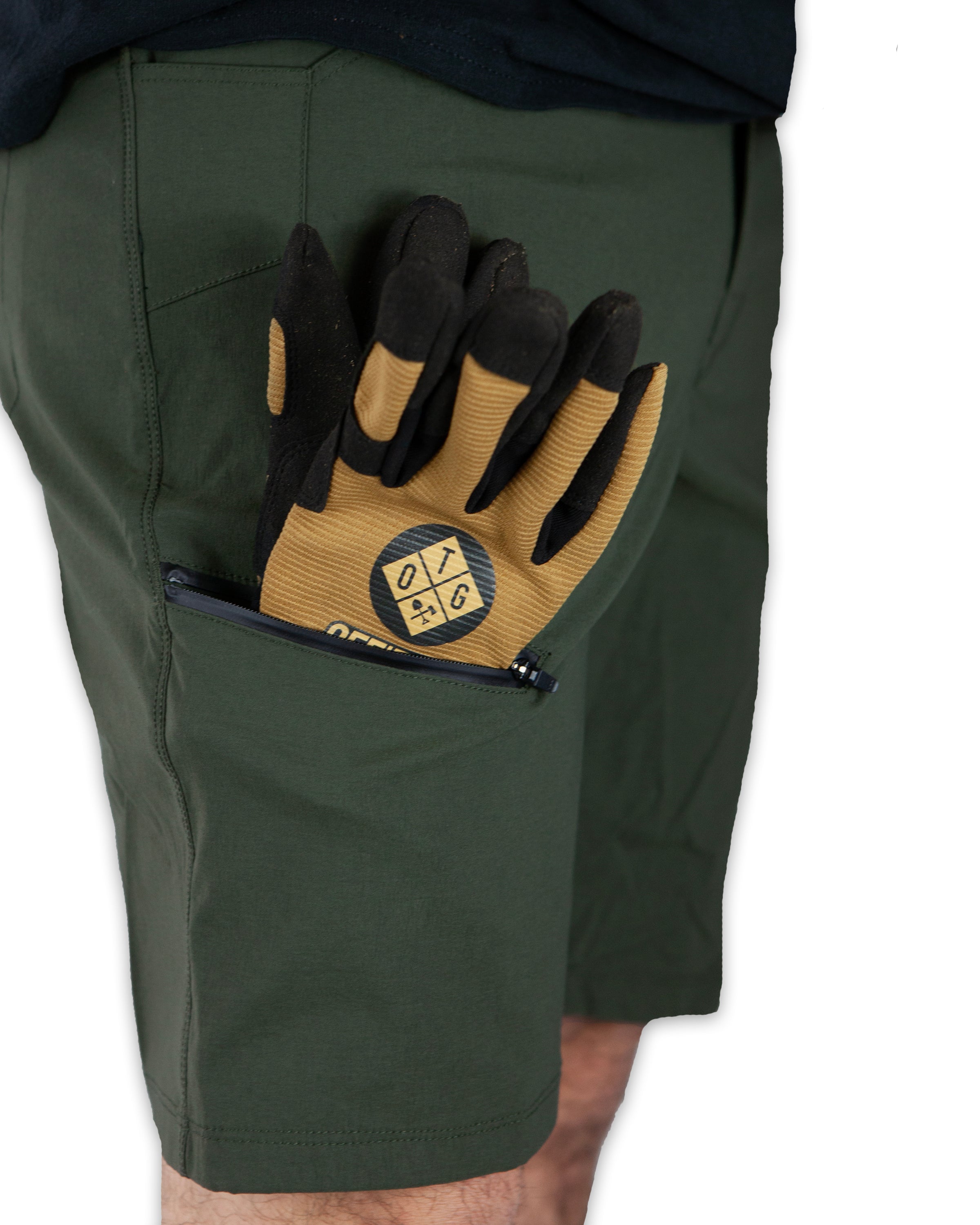 Off The Grid Surplus Field Short - Dk Army — color detail