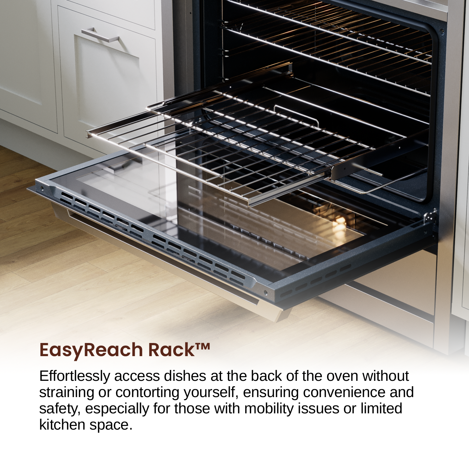 Rangaire 36" Gas Range Convection Oven Freestanding Stainless Steel RRG361TS – Rangaire Appliances, view 7
