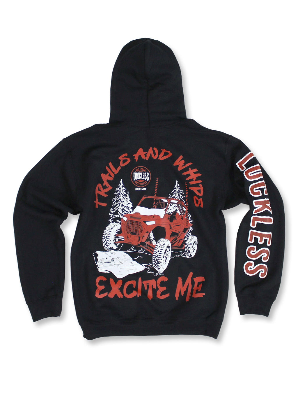 Luckless Outfitters Trails & Whips Excite Me — main product shot