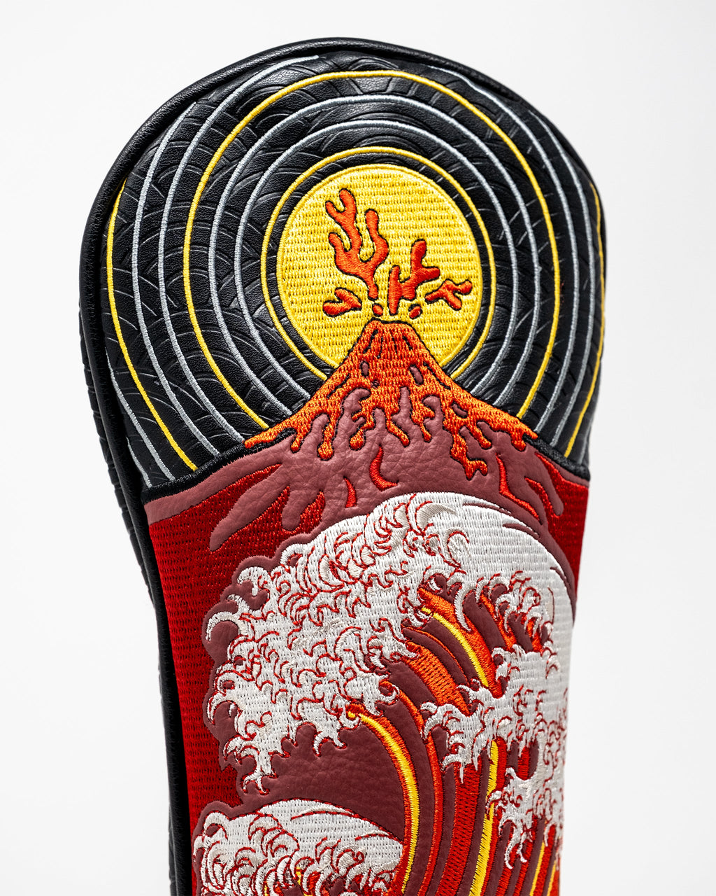 Pins and Aces Fire & Fury - Fairway Cover — fabric or material detail