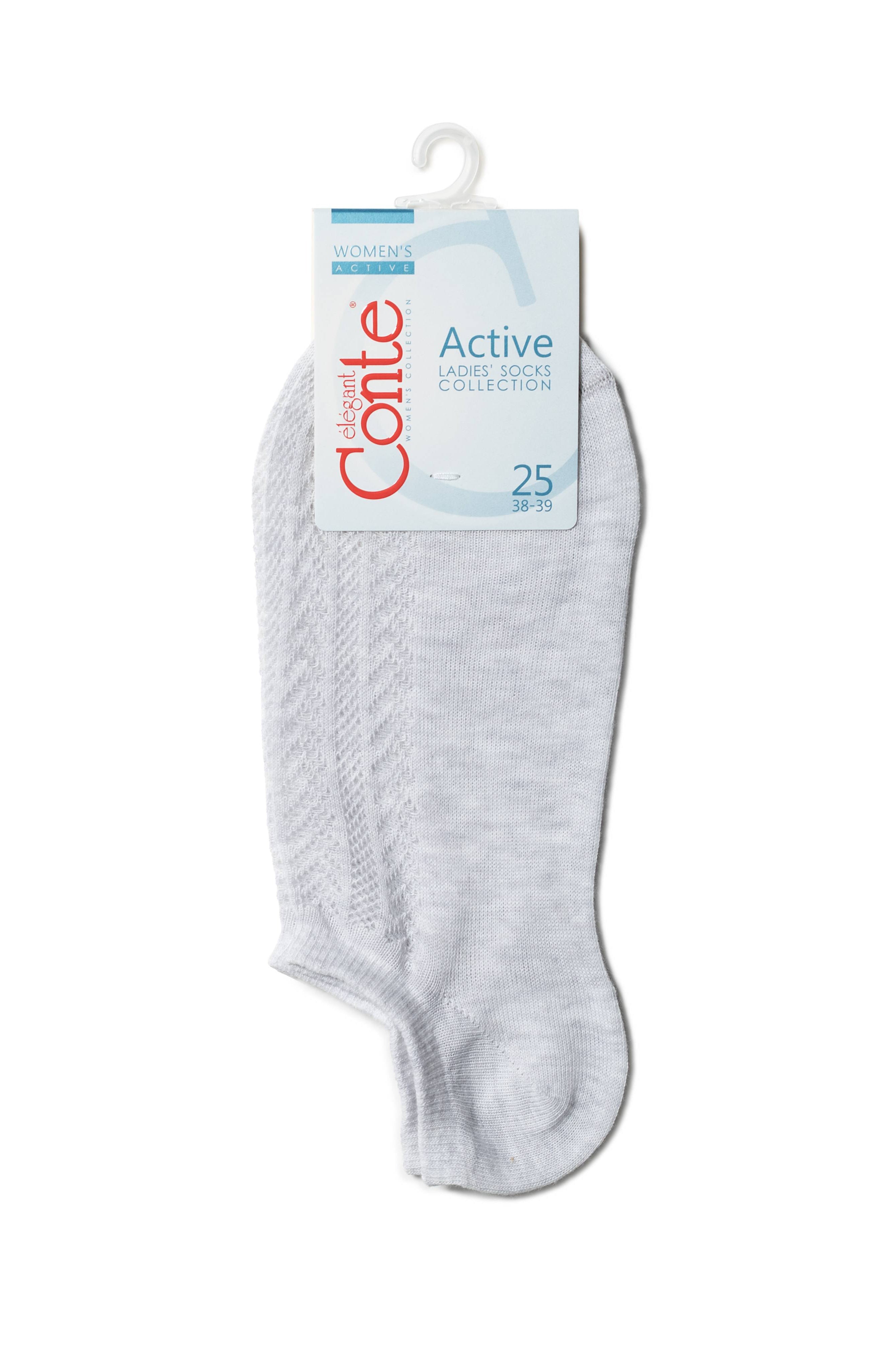 TheRanok.com Cotton Ankle Socks Conte Active - 179 Openwork Weave — comparison shot