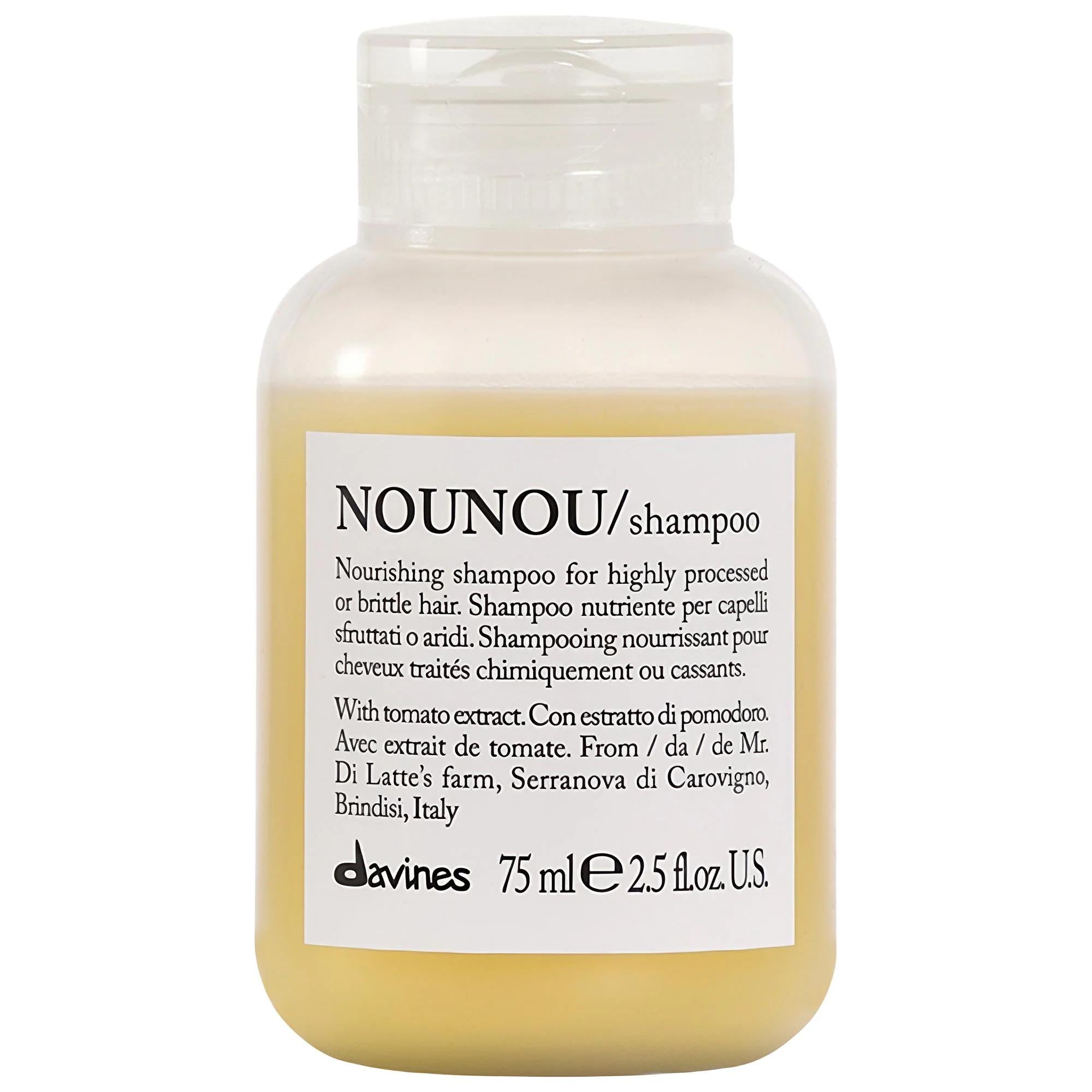 Davines NOUNOU Repair Shampoo: Revitalize Damaged Hair - Sulfate & Paraben Free, Color Safe, Nourishing Formula for Dry, Brittle Hair