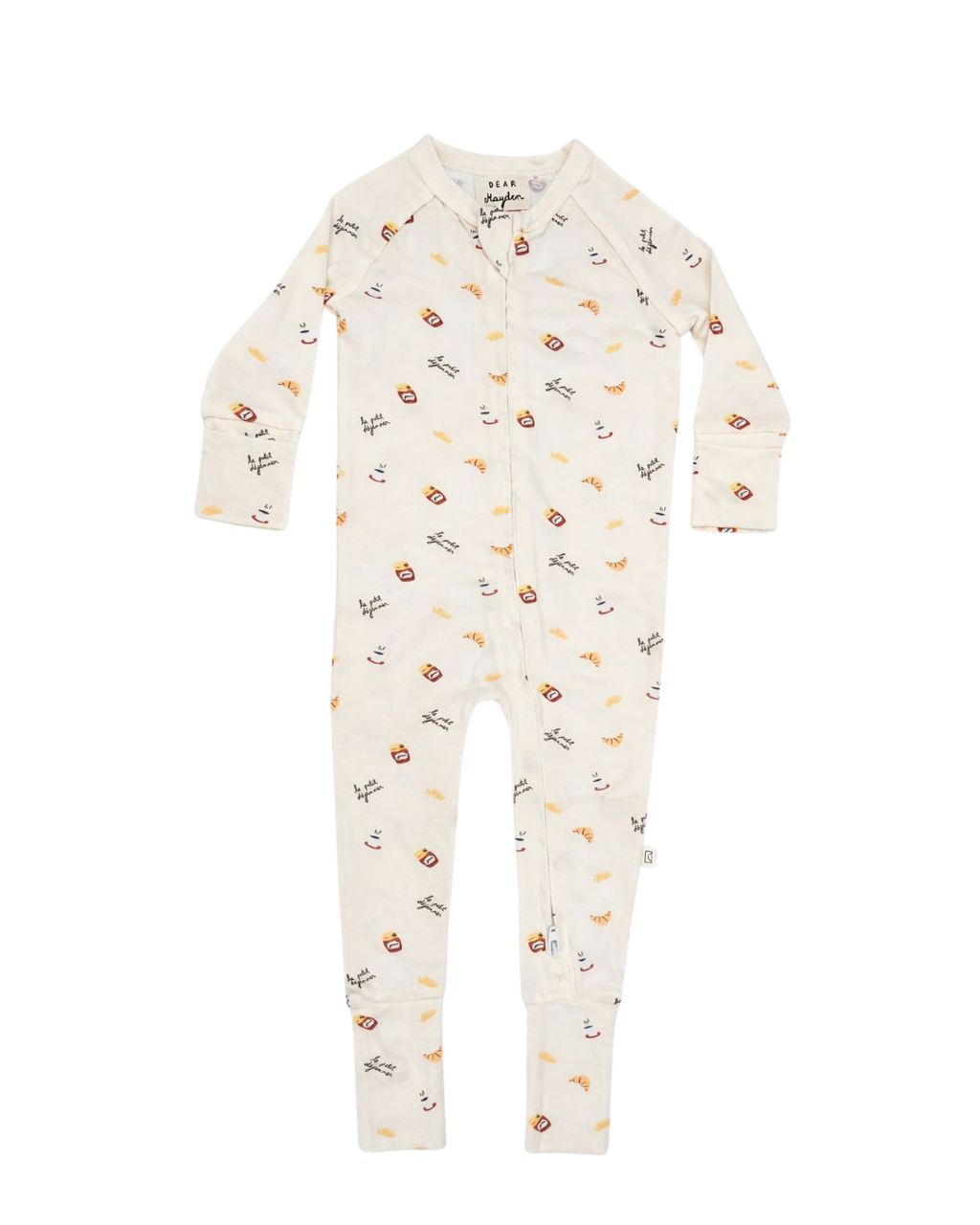 Modal Convertible Footy Pajamas in Petit Déjeuner
