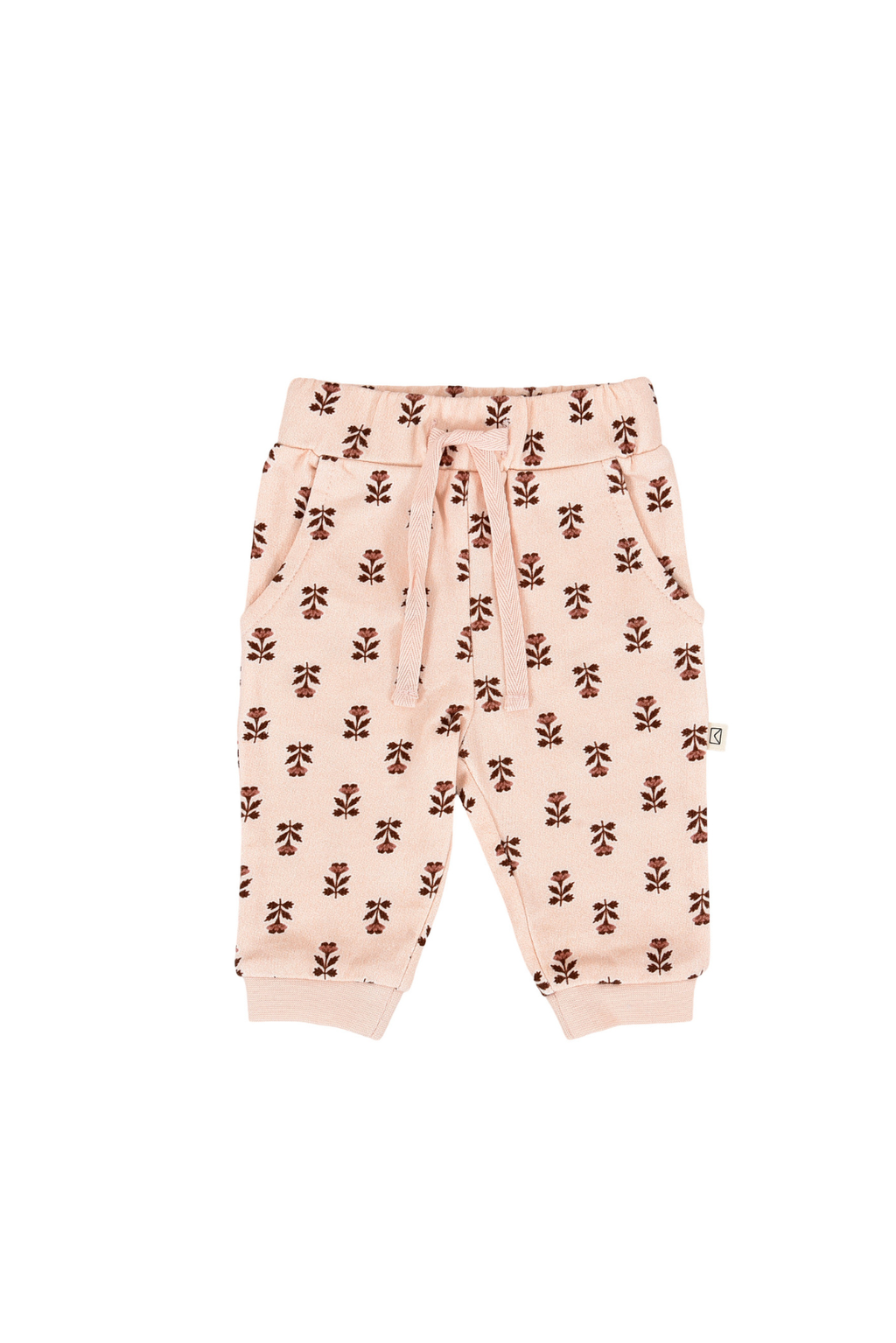 Dear Hayden Fleece Joggers in Wild Rose — side view