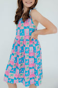 Mila & Rose ® Flock Star Ruffle Cross Back Dress — main product shot