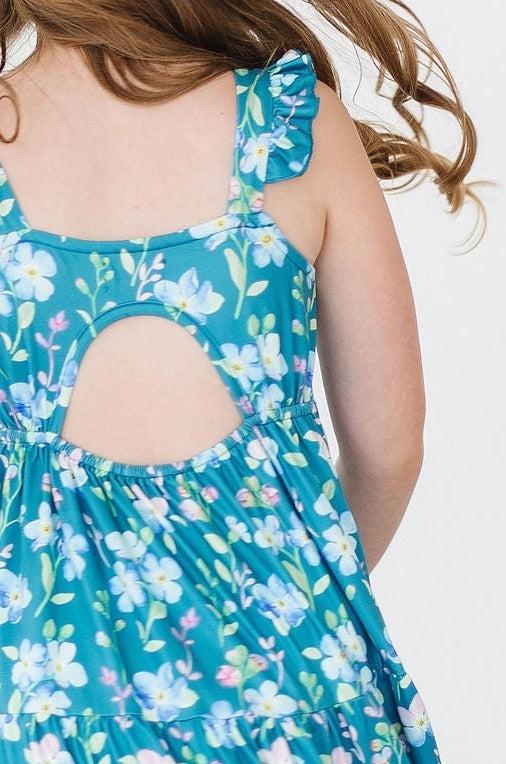 Mila & Rose ® Floral Breeze Ruffle Maxi Dress — lifestyle context