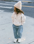 Elevated Faith Floral Kids Half-Zip — main product shot