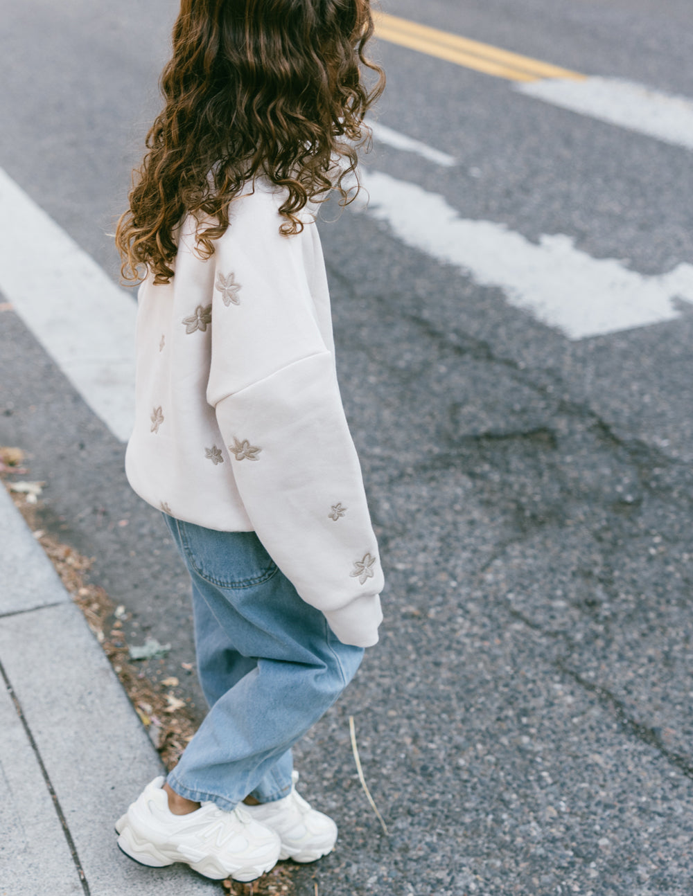 Elevated Faith Floral Kids Half-Zip — kids jacket category context