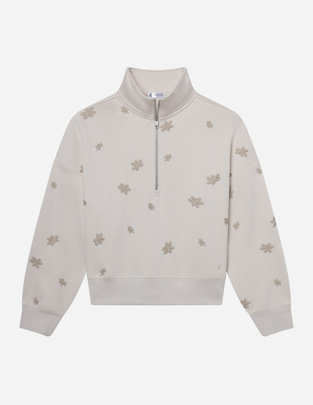 Elevated Faith Floral Women's Half-Zip — detail shot 6