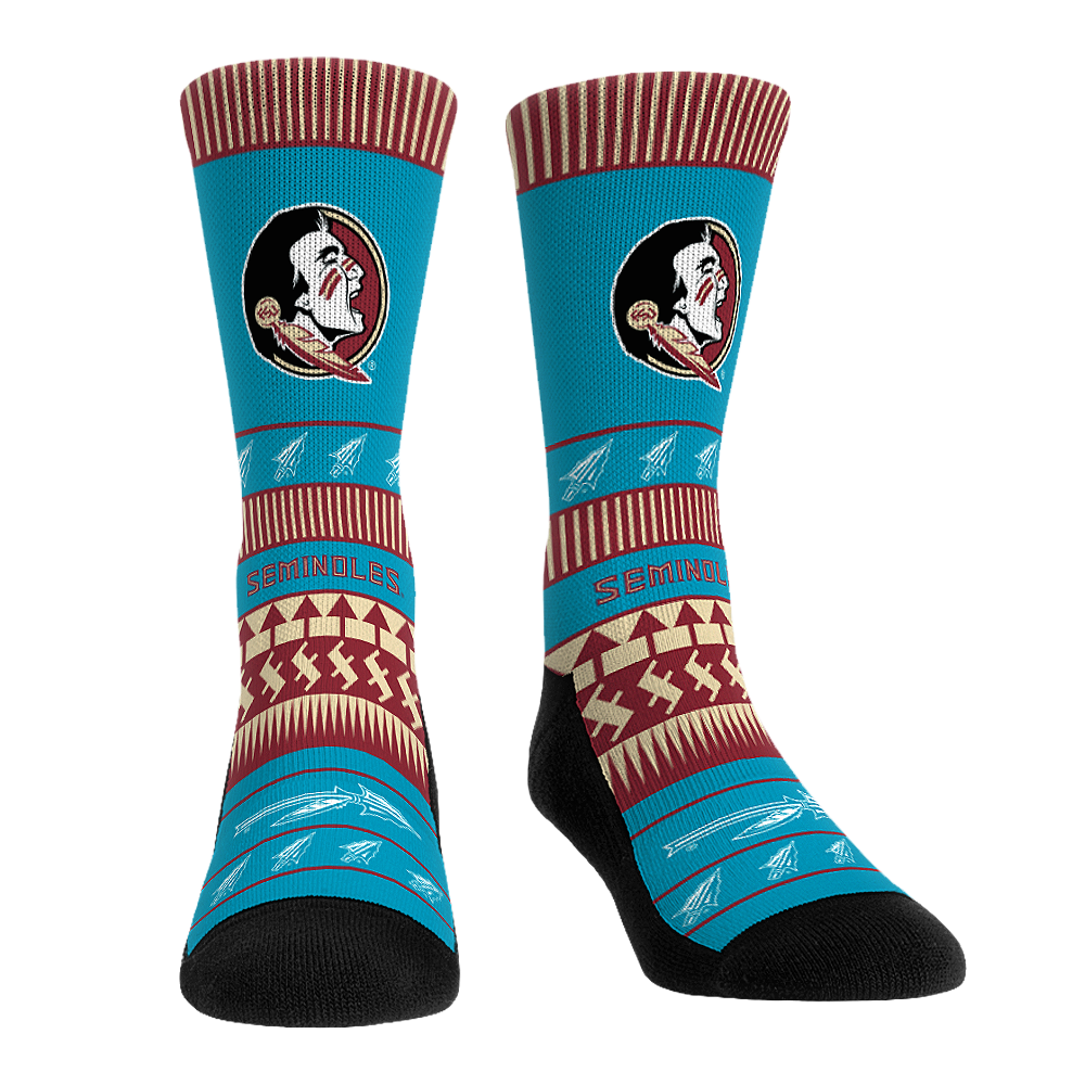 Rock 'Em Socks Rock 'Em Socks Florida State Seminoles - Turquoise Pattern — main product shot