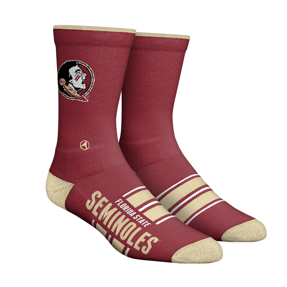 Rock 'Em Socks Florida State Seminoles - Gametime Stripe (Knitted) — main product shot