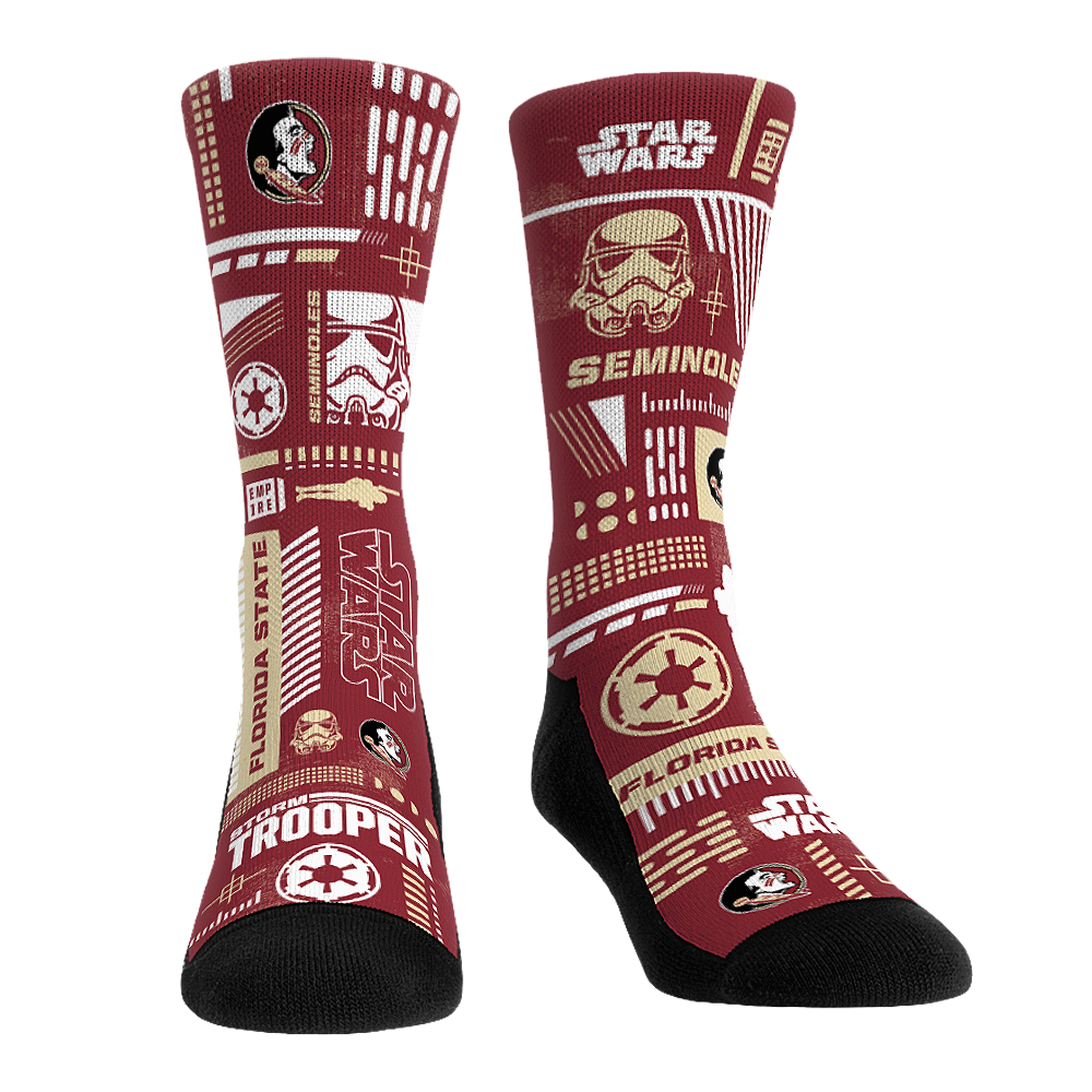 Rock 'Em Socks Florida State Seminoles - Star Wars  - Stormtrooper Pattern — main product shot