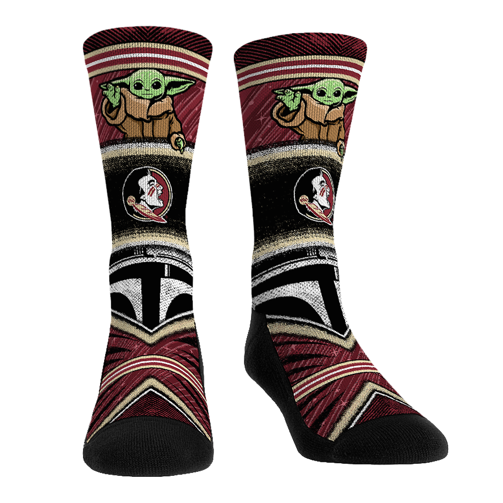 Rock 'Em Socks Florida State Seminoles - Star Wars  - Grogu Intergalactic Fan — main product shot