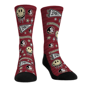 Rock 'Em Socks Florida State Seminoles - Smiley Stickers