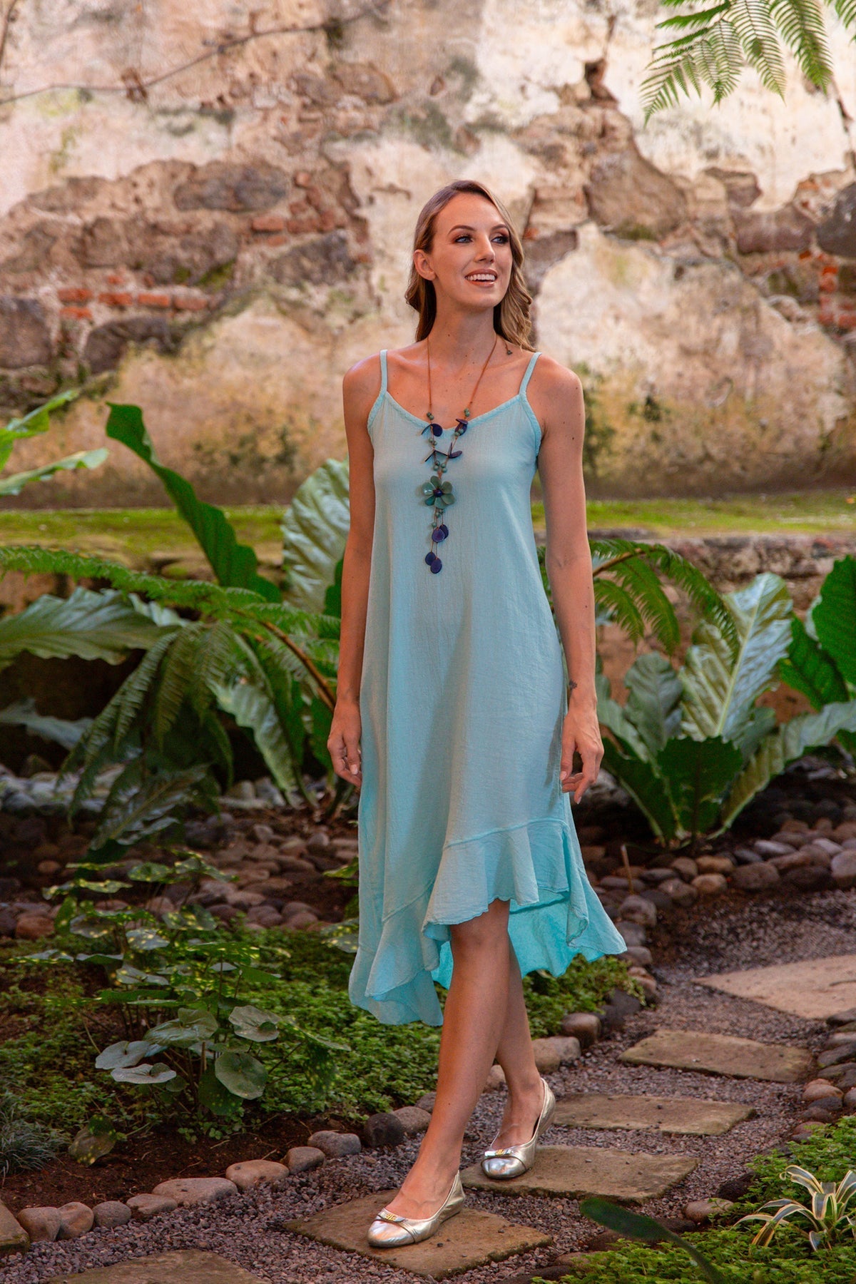 KADOU BOUTIQUE Tagua Florio Necklace — lifestyle context