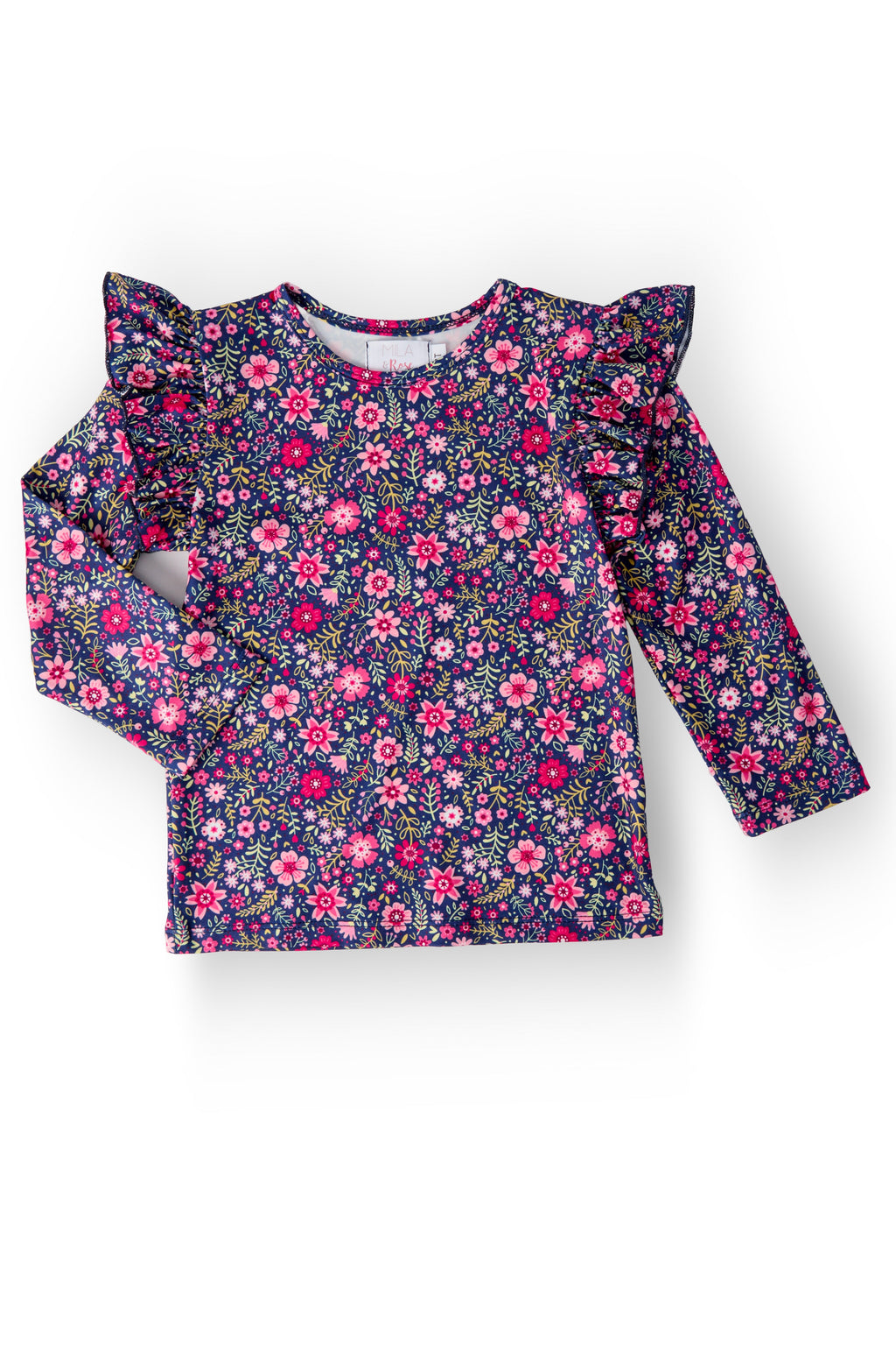 Mila & Rose ® Flower Farm L/S Ruffle Tee — main product shot