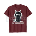 Pasimax "Fluff Around And Find Out" Funny Cat T-Shirt - Sassy Feline Humor Graphic Tee, Funny Gift for Cat Lovers, Unhinged P