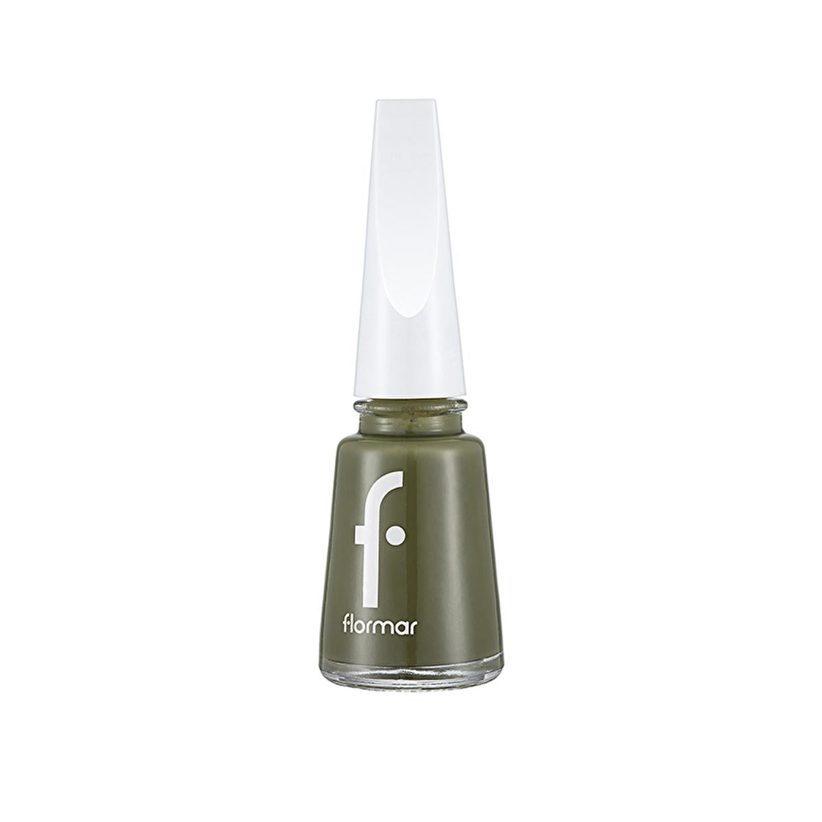 Flormar Nail Enamel 454 Army Glam - Long-Lasting Nail Polish with Nourishing Formula