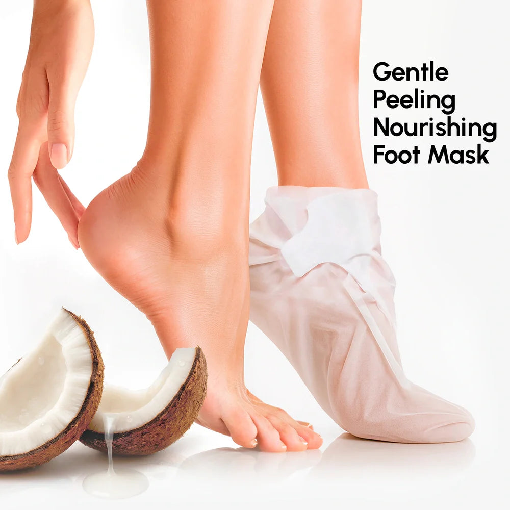 Maree Exfoliating & Hydrating Foot Mask — detail close-up