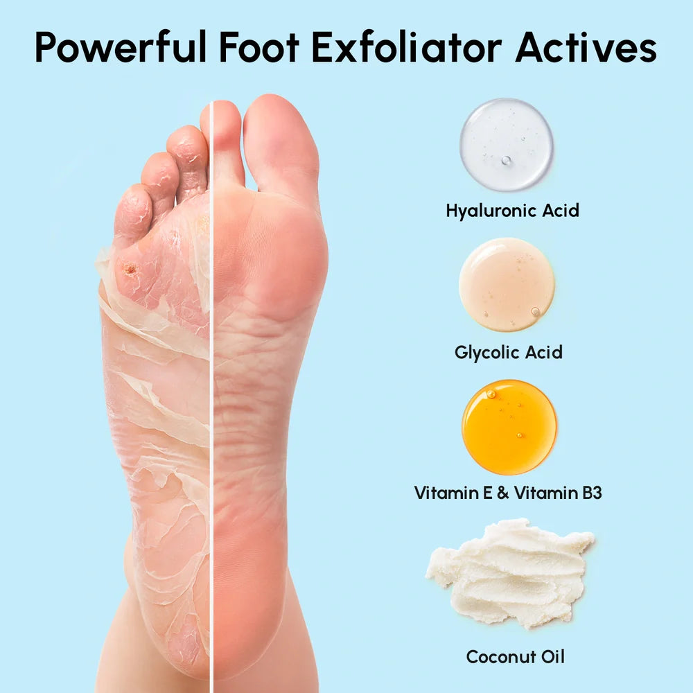 Maree Exfoliating & Hydrating Foot Mask — back view