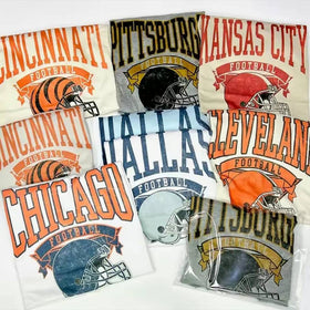 Football Fan Graphic T-Shirt - Customizable Team Apparel