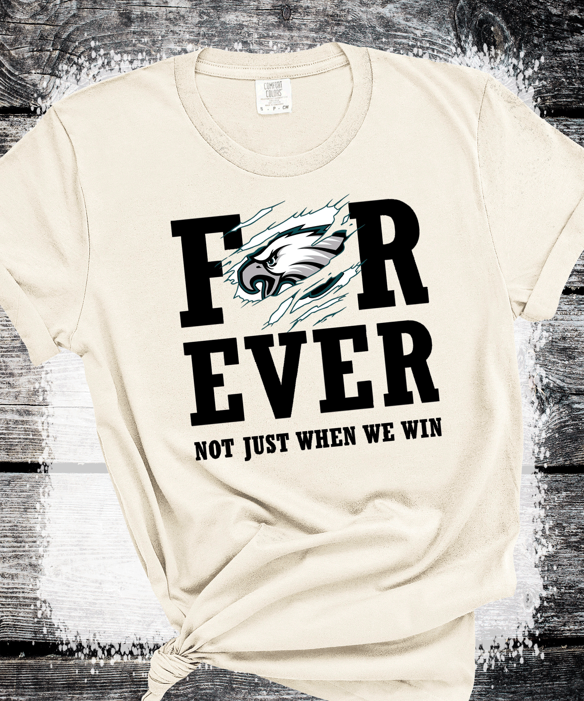 A Blessed Texas Mess Boutique Forever EAGLES not just when are winning Philadelphia Football Sweatshirt,… — main product shot